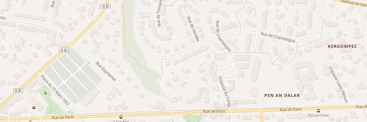 Plan du 34 Rue de Champagne à Guipavas