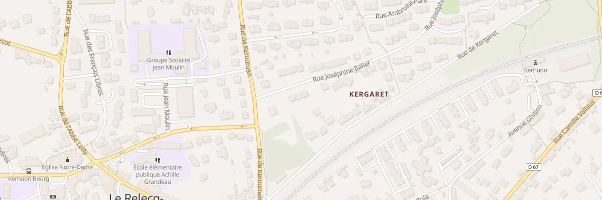 Plan du 4 Rue Joséphine Baker au Relecq-Kerhuon