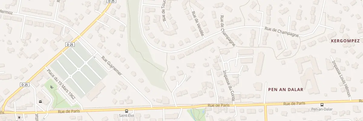 Plan du 32 Rue de Champagne à Guipavas