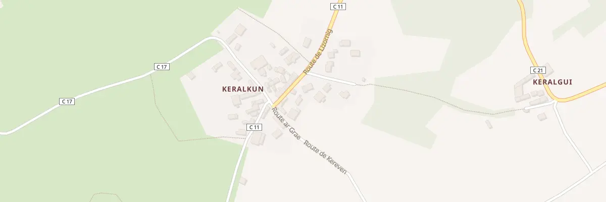 Plan du 30 Rte ar Grae à Plougastel-Daoulas