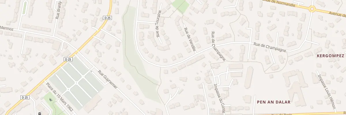 Plan du 31 Rue de Champagne à Guipavas