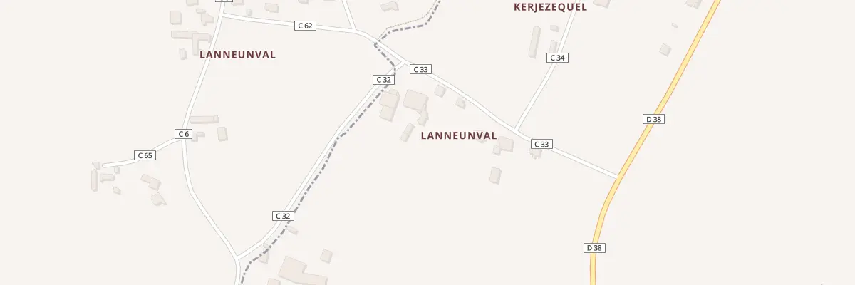 Plan du 240 Lannenval à Saint-Frégant