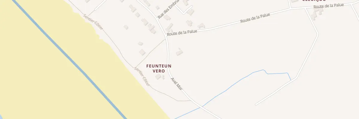 Plan du 5268 Feunteun Vero à Plovan