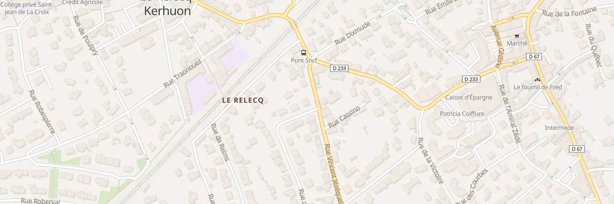 Plan du 10 Rue Vincent Jézéquel au Relecq-Kerhuon
