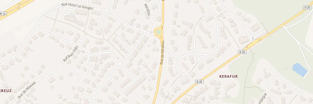 Plan du 19 Rue de Kéraliou à Guipavas