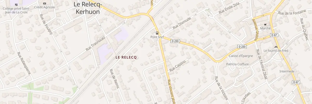 Plan du 8 Rue Vincent Jézéquel au Relecq-Kerhuon