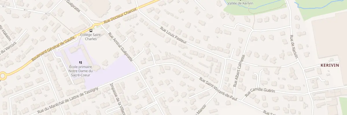 Plan du 20 Rue Saint Vincent de Paul à Guipavas