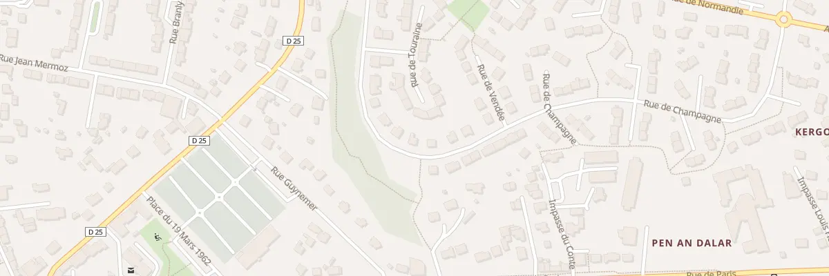 Plan du 27 Rue de Champagne à Guipavas