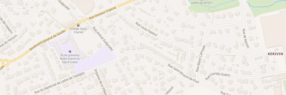 Plan du 18 Rue Saint Vincent de Paul à Guipavas