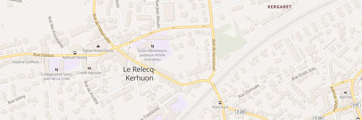 Plan du 17 Rue de la Mairie au Relecq-Kerhuon