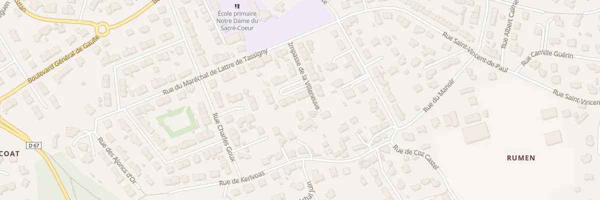 Plan du 19 Imp de la Villeneuve à Guipavas