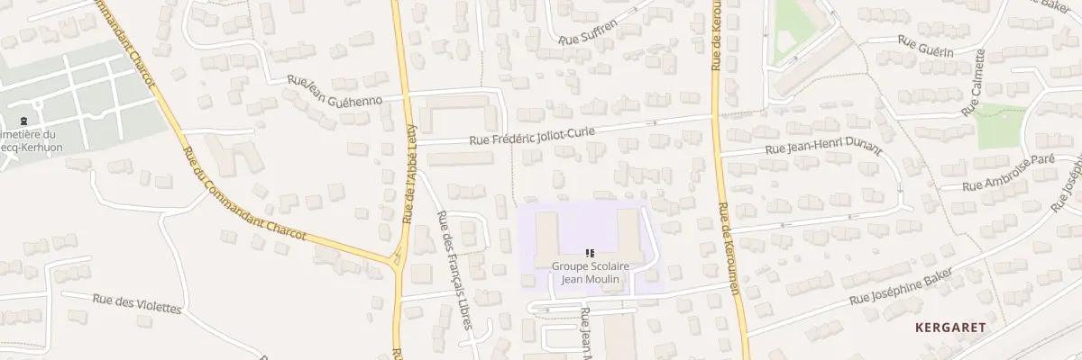 Plan du 21 Rue Frédéric Joliot Curie au Relecq-Kerhuon