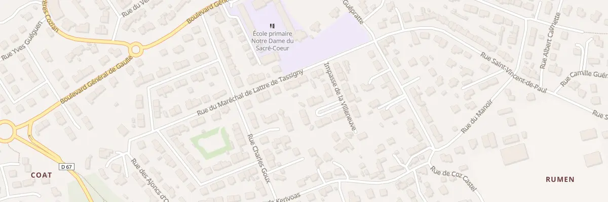 Plan du 10 Imp de la Villeneuve à Guipavas