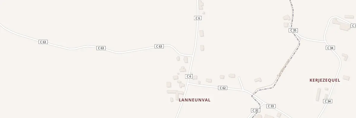 Plan du 249 Lanneunval à Guissény