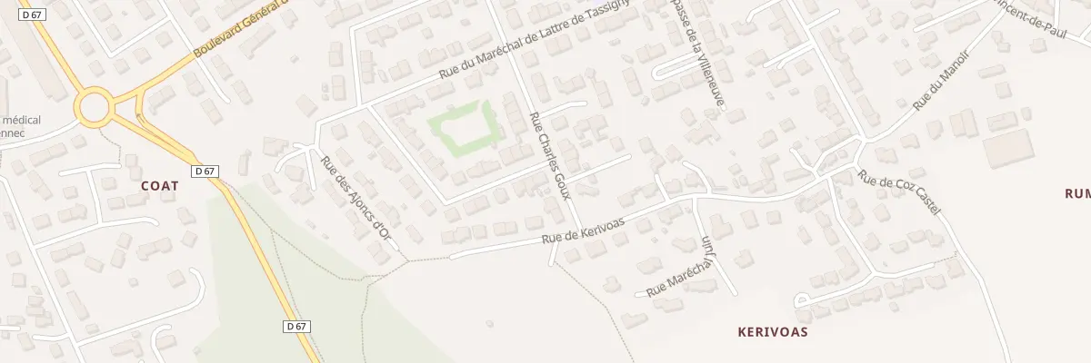 Plan du 30 Rue Charles Goux à Guipavas