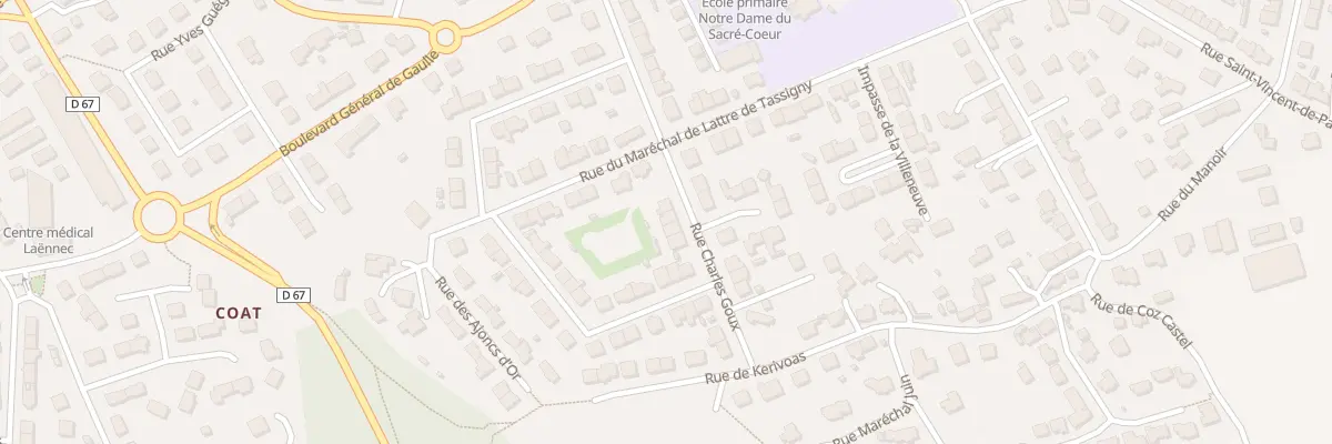 Plan du 22 Rue Charles Goux à Guipavas