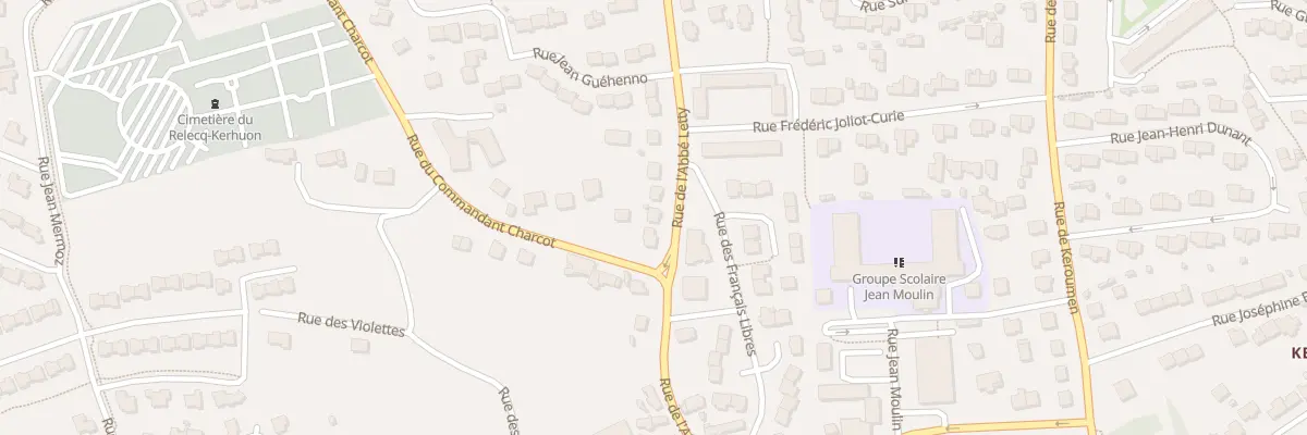 Plan du 23 Rue Abbé Letty au Relecq-Kerhuon