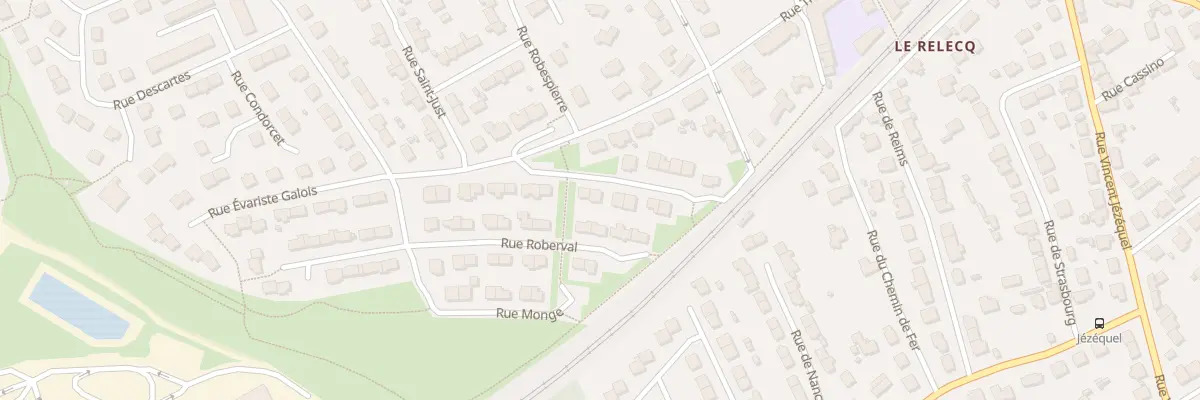 Plan du 9 Rue Evariste Galois au Relecq-Kerhuon