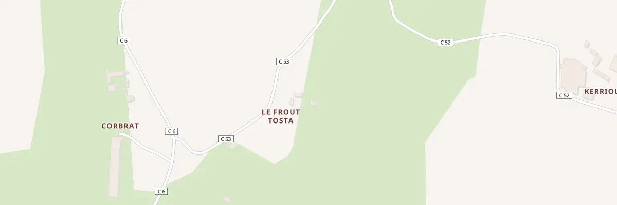 Plan du 279 Le Frout à Guissény