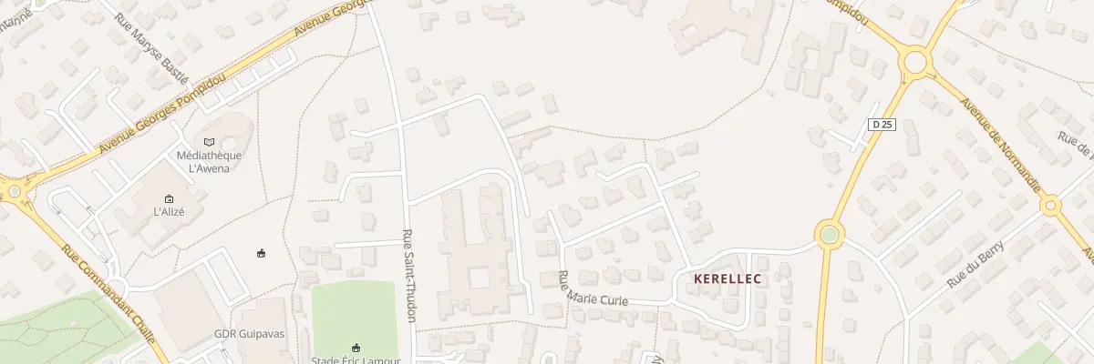 Plan du 150 Che de Kerellec à Guipavas
