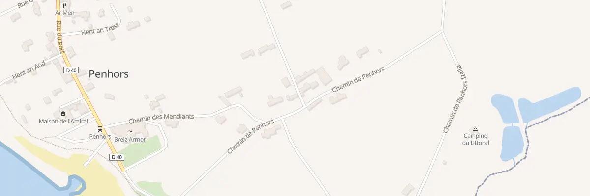 Plan du 385 Penhors à Pouldreuzic