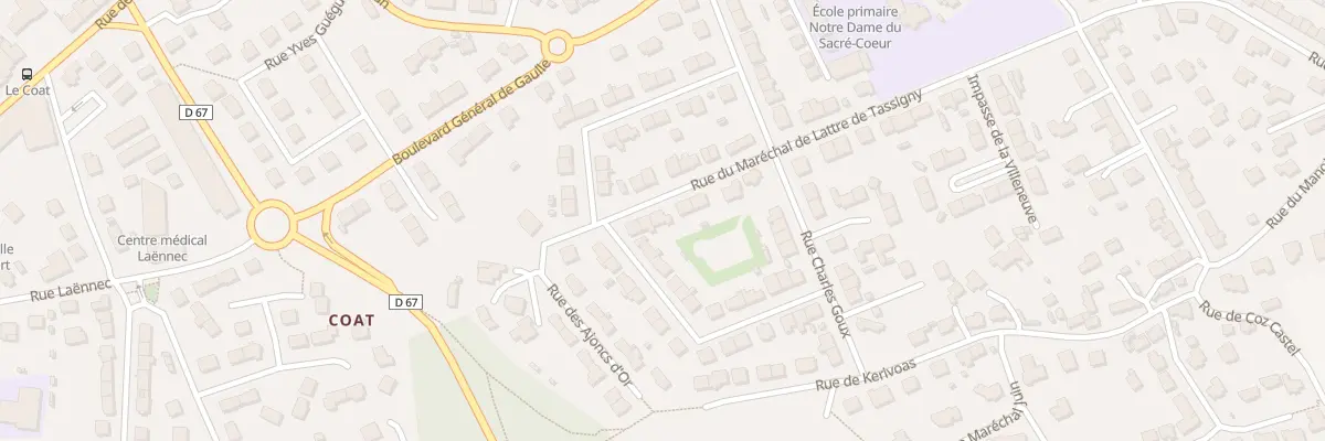 Plan du 35 Rue Mal de Lattre de Tassigny à Guipavas