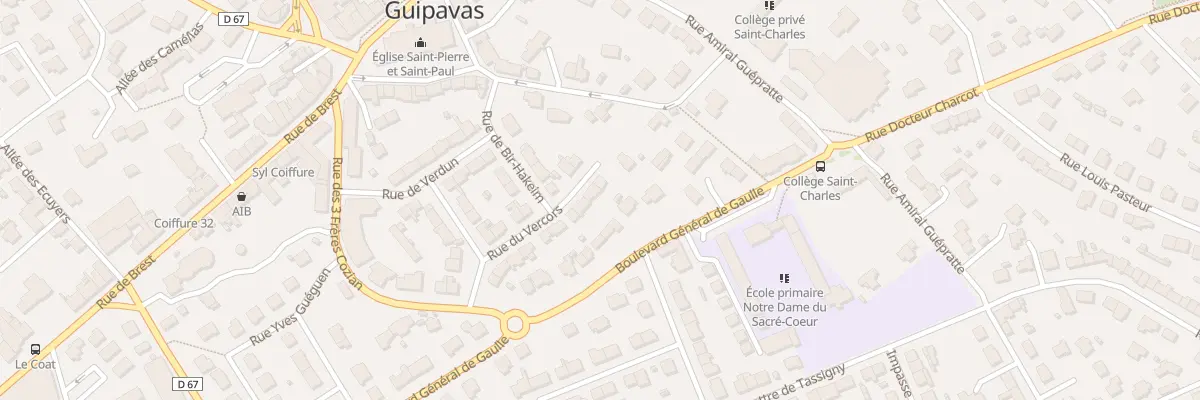 Plan du 28 Rue du Vercors à Guipavas
