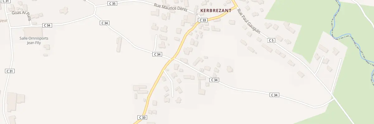 Plan du 1 Rue Mathurin Meheut à Guissény