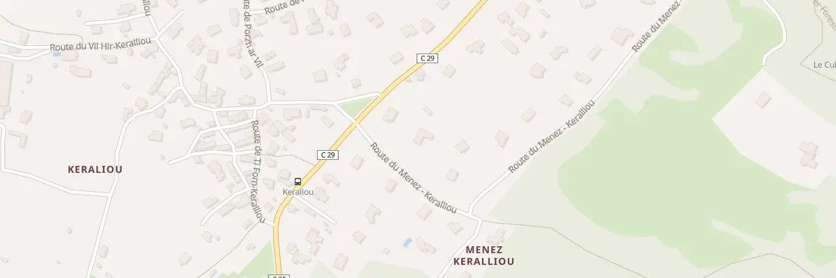 Plan du 50 Rte du Menez - Keralliou à Plougastel-Daoulas