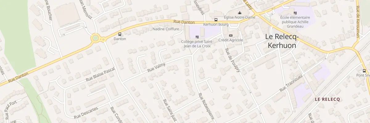 Plan du 2 Rue Robespierre au Relecq-Kerhuon