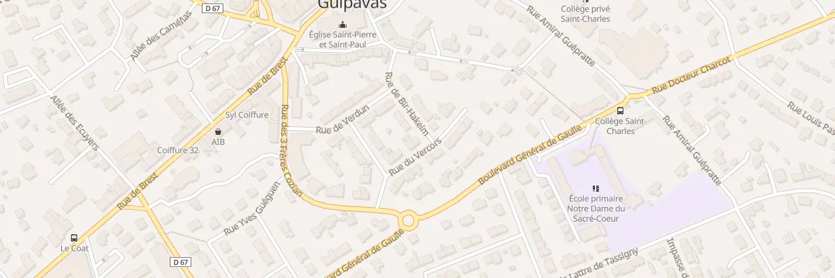 Plan du 13 Rue du Vercors à Guipavas