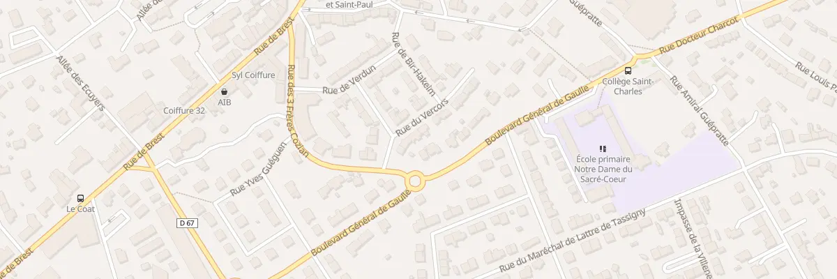 Plan du 10 Rue du Vercors à Guipavas