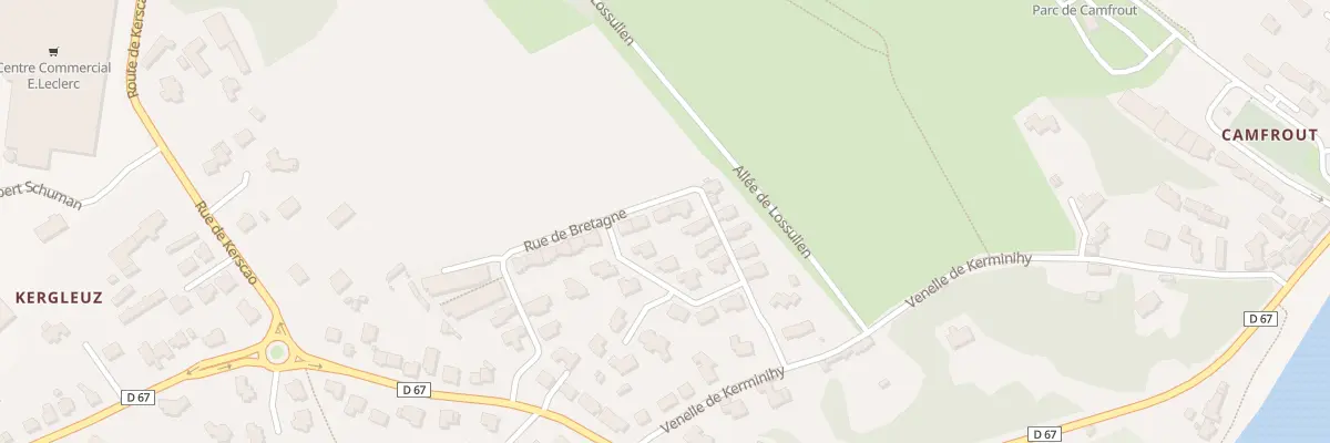 Plan du 225 Rue de Bretagne au Relecq-Kerhuon