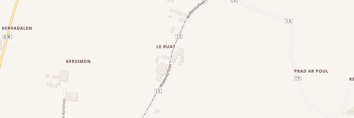 Plan du 31 Ruat au Drennec
