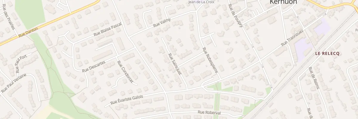 Plan du 8 Rue Camille Desmoulins au Relecq-Kerhuon