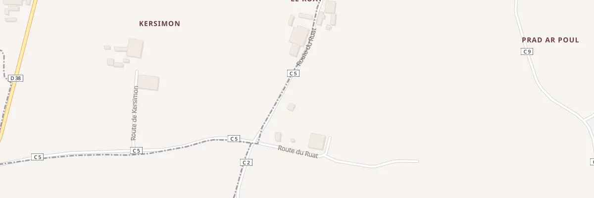 Plan du 5183 Ruat au Drennec