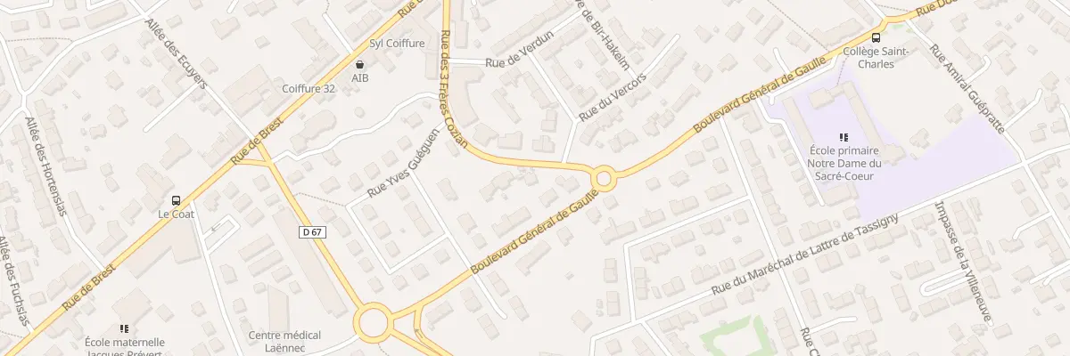 Plan du 32 Rue des Trois Freres Cozian à Guipavas