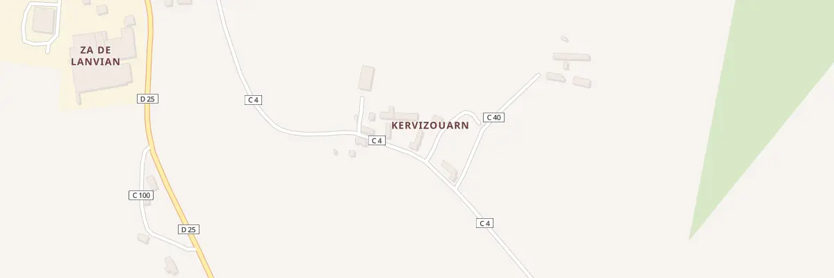Plan du 347 Kervizouarn à Guissény