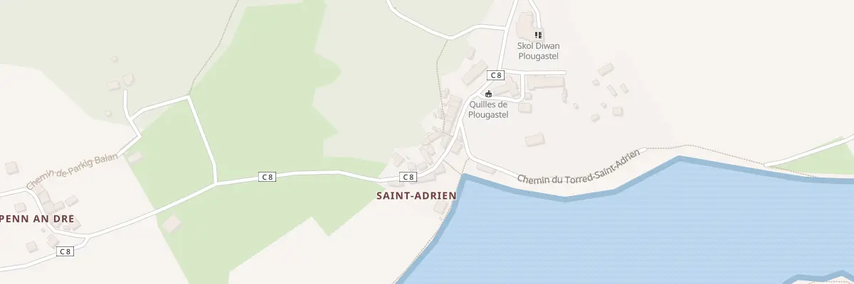 Plan du 14B Saint Adrien à Plougastel-Daoulas