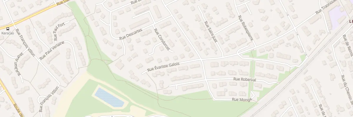 Plan du 16 Rue Evariste Galois au Relecq-Kerhuon