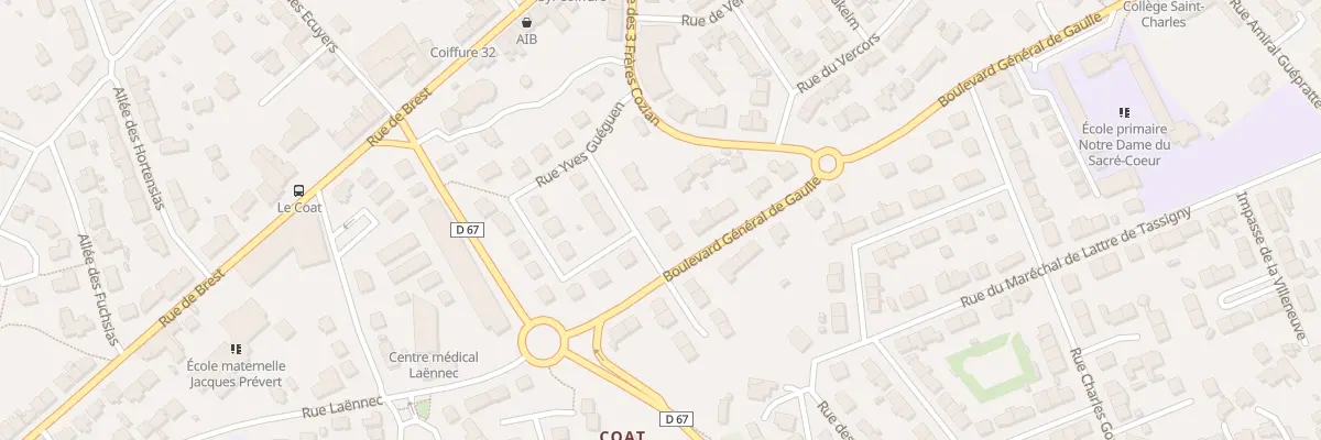 Plan du 5 Rue Jean Le Guen à Carantec