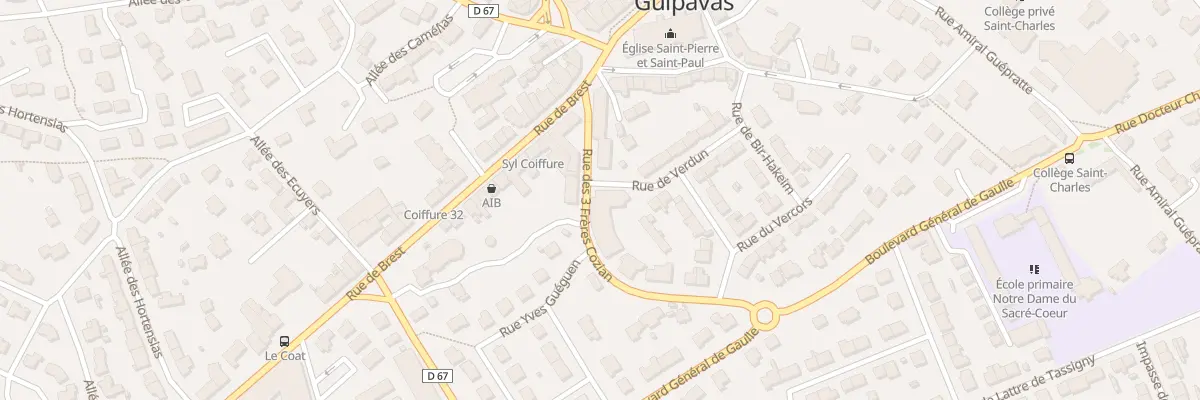 Plan du 19 Rue de Verdun à Guipavas