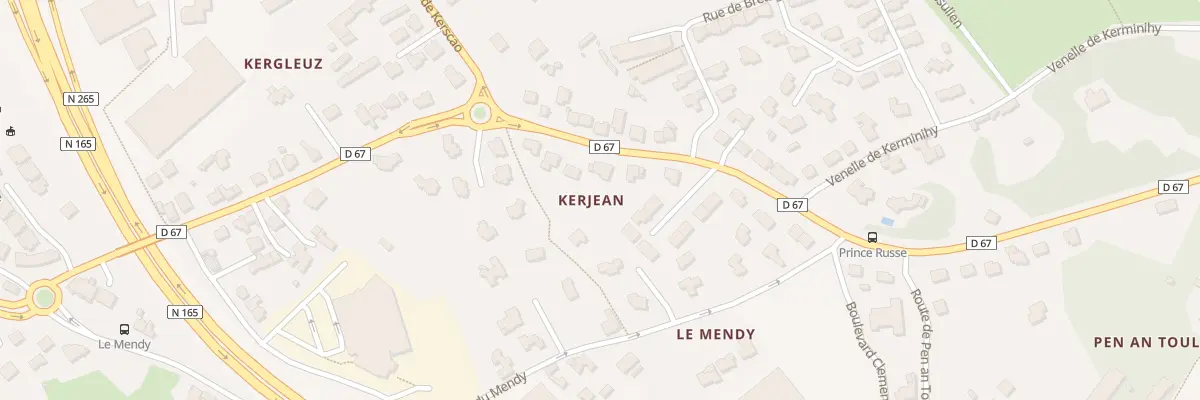 Plan du 74 Bd Clémenceau au Relecq-Kerhuon