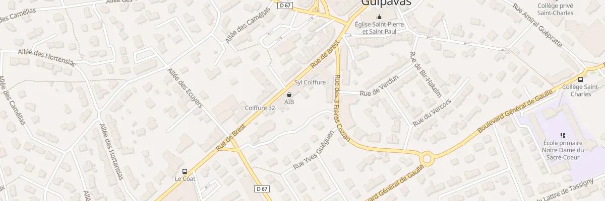 Plan du 23 Rue de Brest à Guipavas