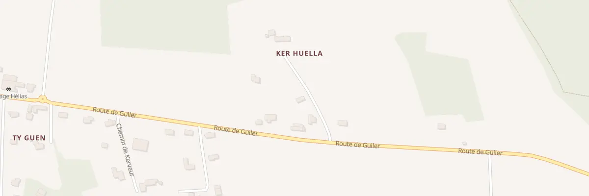 Plan du 5001 Kerhuella à Mahalon