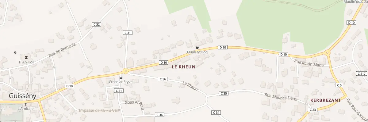 Plan du 34 Rue de Kerlouan à Guissény