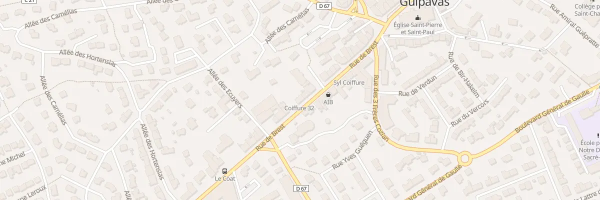 Plan du 32 Rue de Brest à Guipavas