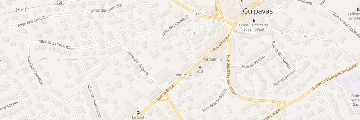 Plan du 24 Rue de Brest à Guipavas