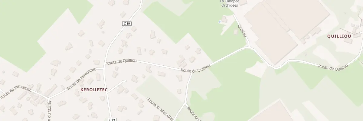 Plan du 1025 Rte de Quilliou à Plougastel-Daoulas