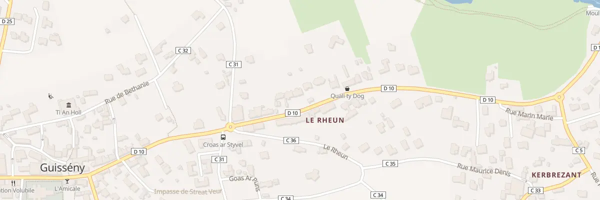 Plan du 31 Rue de Kerlouan à Guissény